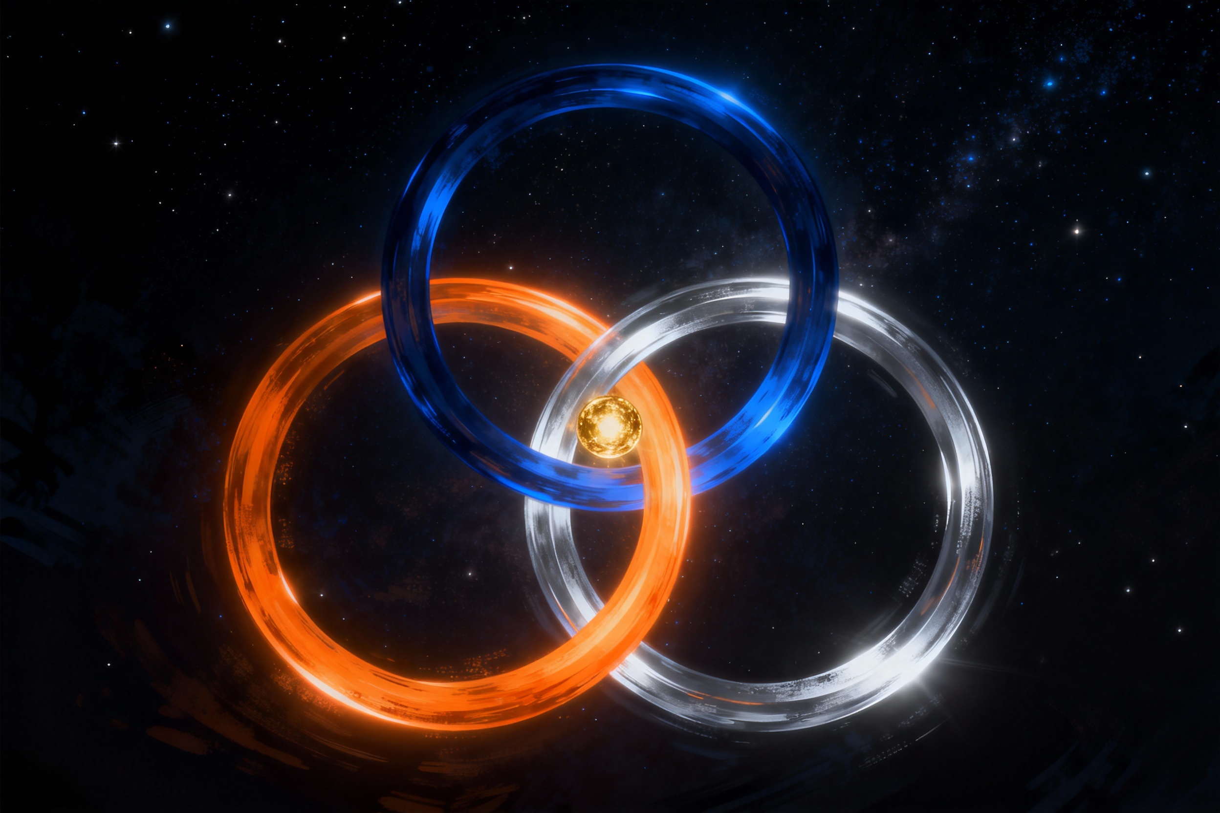 黄金交叉概念的抽象视觉图